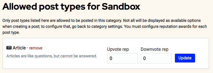 Sandbox rep: up 0, down 0